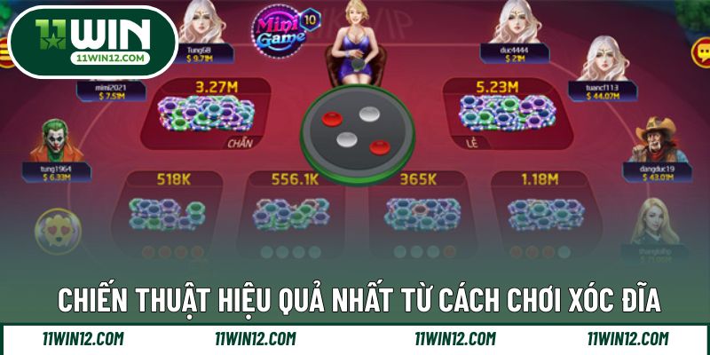 Chiến thuật giúp hiệu quả hơn trong từng ván xóc đĩa