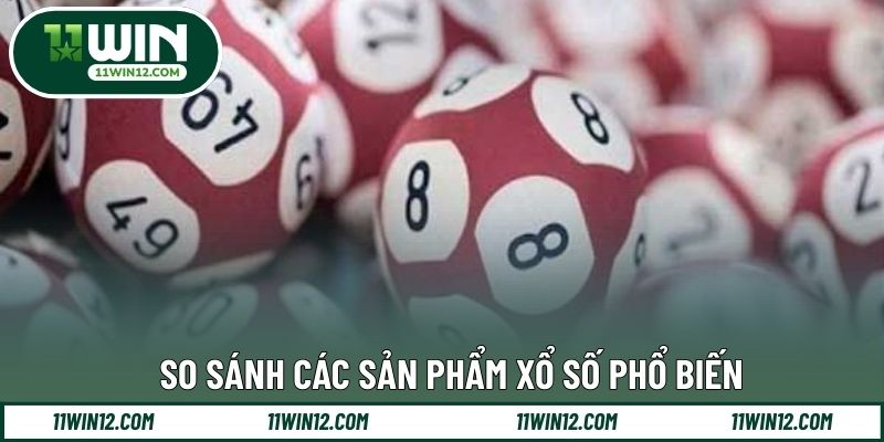 So sánh các sản phẩm xổ số phổ biến